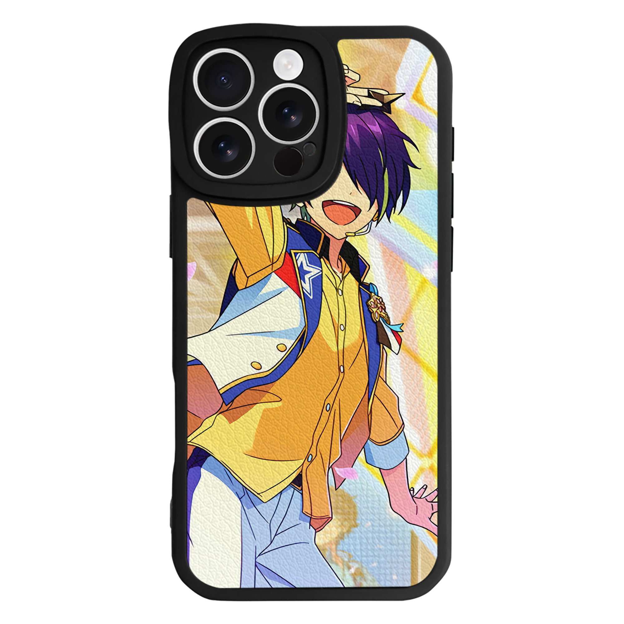（画像用） あんさんぶるスターズ! Ensemble Stars 【iPhone 16シリーズ対応】シリコンスマホケース（レザー調） 材質：シリコン